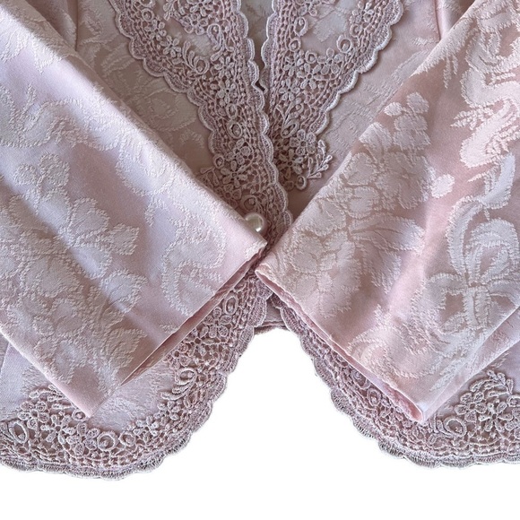 VTG NOS Nah Nah Collections Victorian Lolita Style Dressy Blazer Pink Pearl 12 - Picture 7 of 14